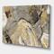 Designart - Painted Gold Stone - Cabin & Lodge Canvas Art